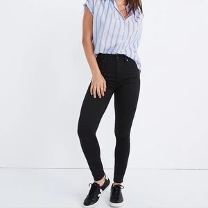NWT Madewell Curvy High Rise Skinny Jean in black